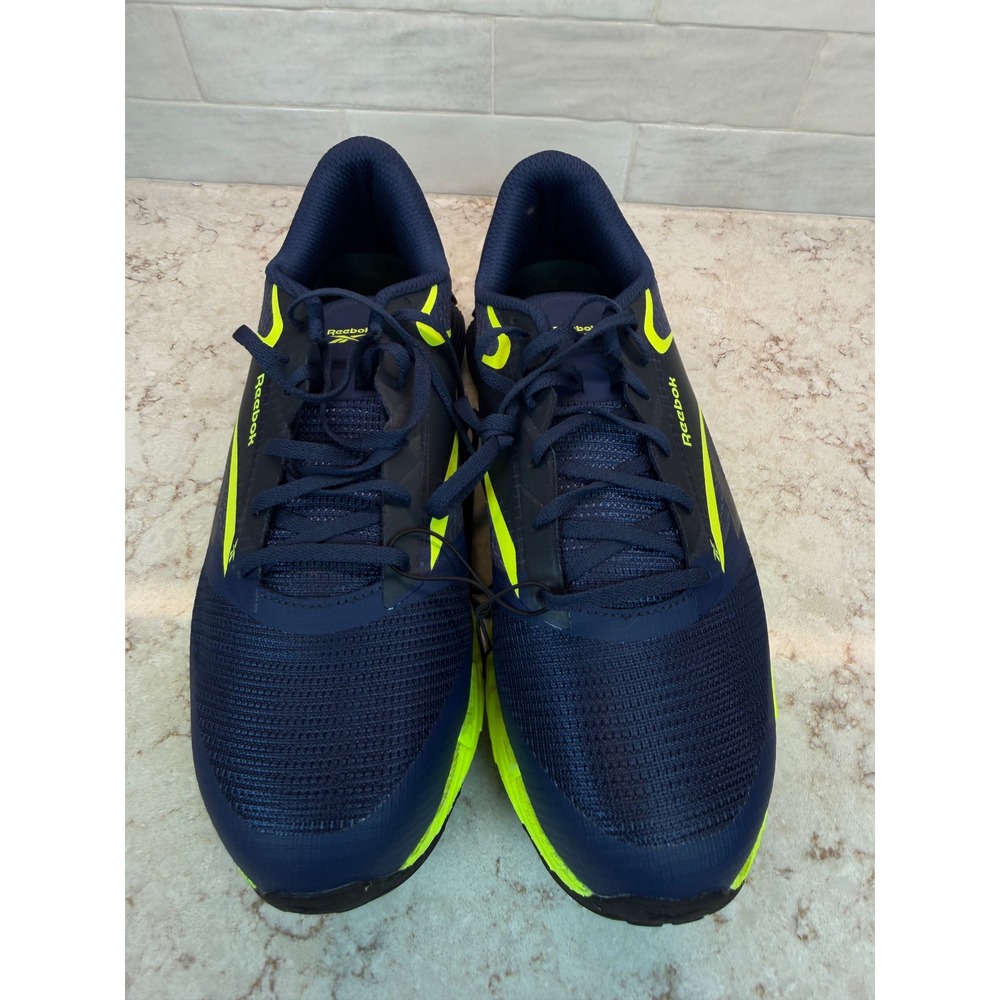 Reebok FloatZig 1 Work EH Composite Toe Navy Lime Mens Safety Shoes  12M NEW